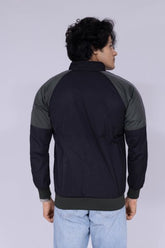 Repeat multi-colour block windcheater jacket